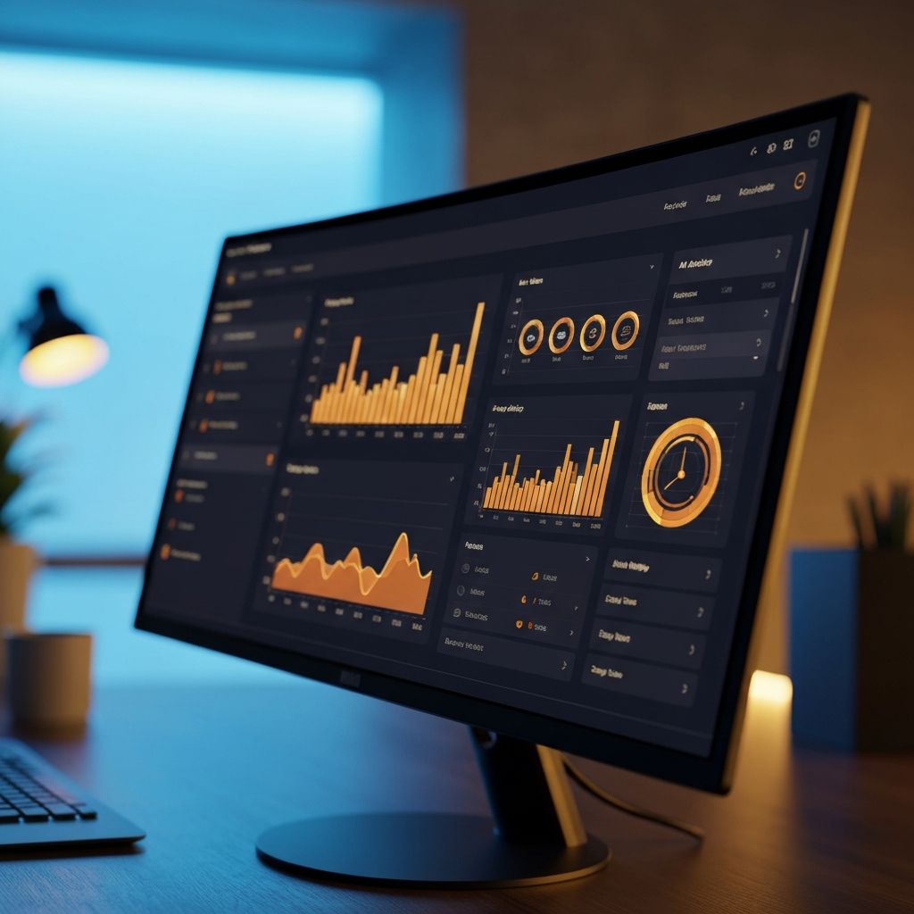 AI analytics dashboard interface