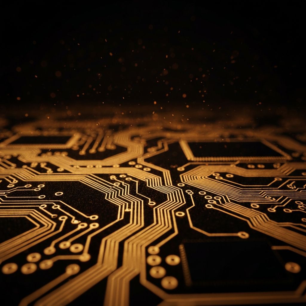 AI circuit board representing advanced engineering capabilities